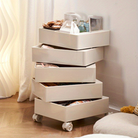 Table de chevet rotative et mobile au design marocain moderne en plastique pour chambre à coucher et salon