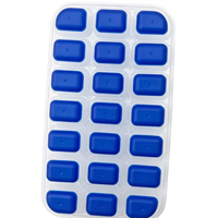 Bac à glaçons en plastique avec couvercle, moule à glace en silicone sans BPA, réutilisable, pour la maison, la cuisine, le bar, les boissons