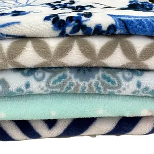 Custom Cotton Stock Lot Dress Cotton Printed Flannel Flower Jacquard Fabric