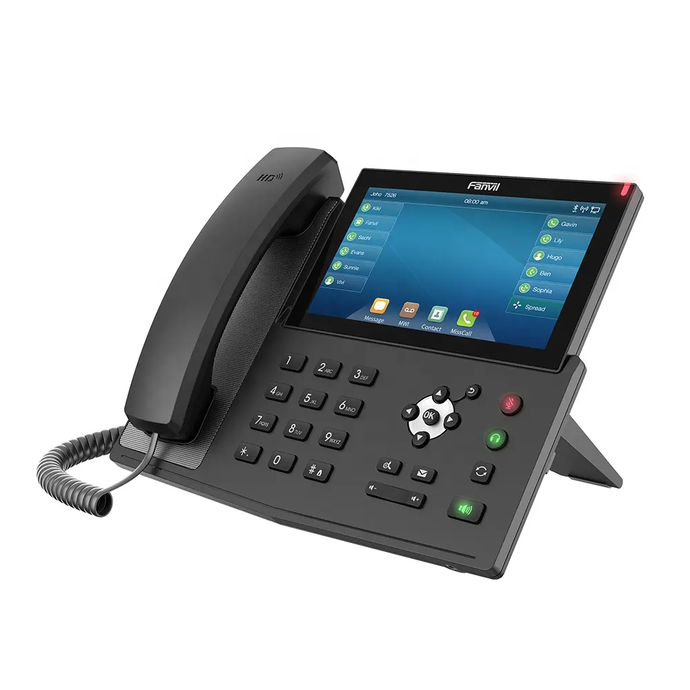 7หน้าจอสัมผัสแฟนวิลX7ราคาถูกสมาร์ทHD SIP VOIP IPโทรศัพท์ฟรี