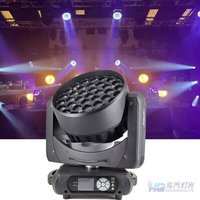 Efecto circular de alta calidad 37x15W Rgbw 4in1 Led Wash Zoom 3715 cabeza móvil Luz de escenario Dj Disco boda espectáculo evento Fiesta