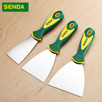 Spatule en acier inoxydable pour enduit mural, remplissage de fissures, petit outil de finition pour plâtre et décapage de peinture
