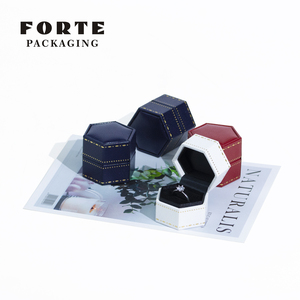 FORTE Packaging Luxury Leather Jewelry <b>Gift</b> <b>Box</b> Eco-friendly Customized Size for Bracelet Necklace <b>Earrings</b> Ring - Product Image 6