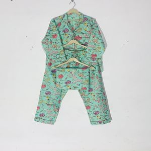 Conjunto de Pijama Floral a Precio de Mayoreo - Ropa de Dormir de Algodón Artesanal, Ropa de Dormir Bohemia de Verano para Mujer - Product Image 5