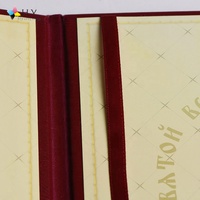 Carpeta Porta Certificados Personalizada con Cubierta de Cuero Sintético para Uso Escolar, con Estampado Dorado en Caliente