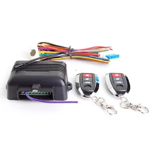 Car Security Alarm System Anti-hijacking Keyless Entry Door Lock Automatic Keyless Entry System With 2 Remotes