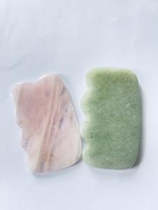 หินกัวชาธรรมชาติรูปคลื่นหินกัวซาใช้นวดทำจากหยกอุปกรณ์ขูดนวดอาเกตกัวซาบอร์ด Aventurnie หยก - Product Image 5