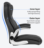 Usine directe Durable rotatif en cuir souple soutien lombaire chaise de bureau exécutif fauteuil de bureau travail ordinateur chaise de bureau