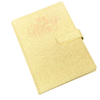 Carnet à spirales personnalisable en cuir PU format A5 avec boucle de verrouillage pour journalisation et planification quotidienne