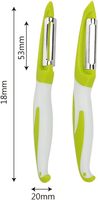 Éplucheur à pommes de terre manuel en acier inoxydable durable, prix d'usine AES, 2 pièces, couteau à trancher en stock pour une utilisation en cuisine