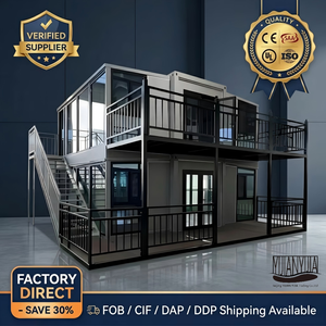 Casa Contenedor Expandible Moderna de 20 pies Lista para Enviar, Casa Modular Prefabricada Plegable de Lujo para Alojamiento en Hoteles y Oficinas - Product Image 1