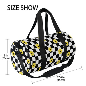 New Arrival Custom Print Waterproof Smell Proof Small <b>Rolling</b> Foldable Travel Sports Gym Custom Duffle Bag for Women and Men - Product Image 4