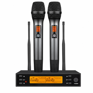 U100R Duales Kabelloses Handmikrofon-System mit 2 Dynamischen Handmikrofonen, Empfängerstation - für PA, Karaoke, <span class=keywords><strong>DJ</strong></span>-Partys - Product Image 6