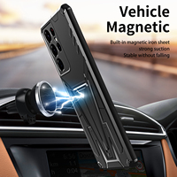 Étui de téléphone multifonctionnel 2-en-1, support de téléphone et support de voiture, protection antichoc, universel pour iPhone et Android