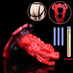 Funda de silicona suave con diseño de monstruo de fantasía para pene, funda vibradora extensora de pene, juguetes sexuales al por mayor para parejas - Product Image 1