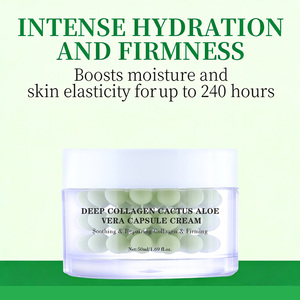Crème hydratante <span class=keywords><strong>visage</strong></span> anti-acné à marque privée, enrichie en Vitamine C, E, ADN de saumon PDRN, capsule de cactus et <span class=keywords><strong>aloe</strong></span> <span class=keywords><strong>vera</strong></span> - Product Image 2