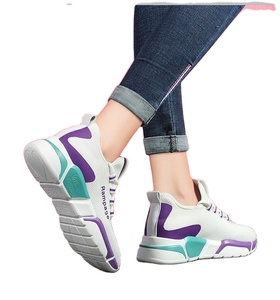 YT fábrica al por mayor barato transpirable personalizado zapatos casuales caminar deportes señoras <span class=keywords><strong>cuña</strong></span> zapatillas - Product Image 1
