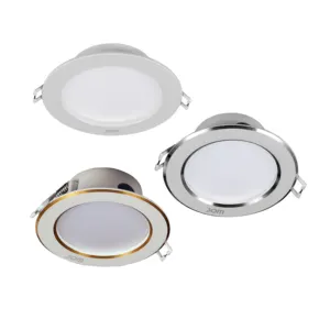 JOM novo modelo 100-265V 5W 7W 9W 12W 15W 18W 24W LED fino downlight embutido painel de teto lâmpada luz CE ERP