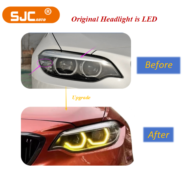 Per i fari originali dell'auto sono LED