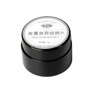 Venta caliente 5g Gel de pintura de Metal plateado Textura de Metal Espejo Sensación de pintura de <span class=keywords><strong>uñas</strong></span> Gel Herramientas de Arte de <span class=keywords><strong>uñas</strong></span> para <span class=keywords><strong>uñas</strong></span> DIY - Product Image 6