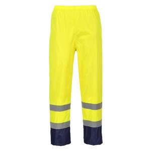 PORTWEST - H444YNRS Pantalón de lluvia azul marino Amarillo/azul de dos tonos clásico de alta visibilidad-EAN 5036108248117 ROPA DE TRABAJO DE 2017 - Product Image 1