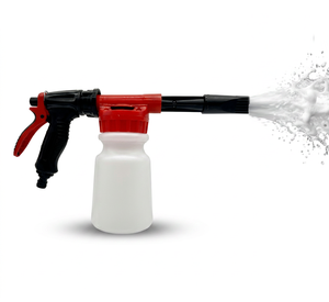 Pistola de Espuma con Dial de Relación Ajustable para Manguera de Jardín, Cañón de Espuma Portátil para Lavado de Coches, Lanza Espuma de Nieve con Botella de Jabón y Accesorio Pulverizador - Product Image 5