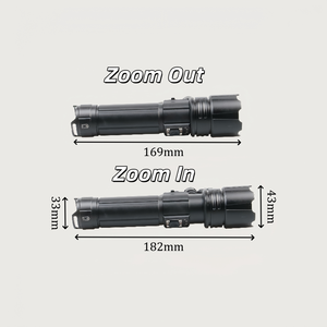 Linterna ultrabrillante de alta potencia de aleación de aluminio <span class=keywords><strong>recargable</strong></span> con zoom P70 <span class=keywords><strong>LED</strong></span> IP55 resistente al agua para acampar - Product Image 4