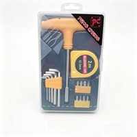 Ensemble d'outils à main A804, Kits d'outils à main, Tournevis, Couteau, Pince, Marteau, Ruban adhésif pour usage quotidien, Produit à 1$, Série 1$ Matériel et outils
