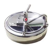 Precio DN500 Acero inoxidable higiénico sanitario apertura exterior presión Circular escotilla redonda boca con mirilla