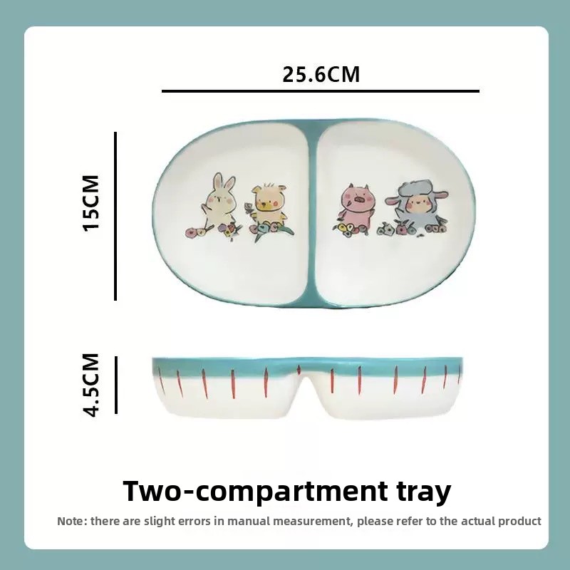 Piastra reticolare rettangolare a due scomparti