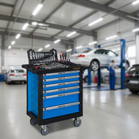 Chariot à outils roulant en fer à 6 tiroirs, personnalisable OEM, durable, avec serrure à clé, capacité 450 kg, pour réparation automobile, directement de l'usine