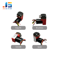 Pompe à vide à diaphragme 12V 24V CC sans balais 4,6 L/min 1,5 Bar sans huile, mini pompe d'aspiration pour table de levage sous vide et manutention du verre