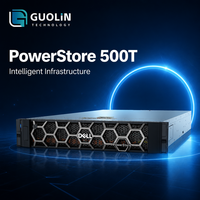 Dell EMC PowerStore 500T, stockage unifié, 25 emplacements pour disques NVMe de 2,5 pouces, 192 Go de mémoire pour la virtualisation de centre de données, base de données