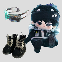 Poupée en peluche 3D de star K-pop fabriquée en Chine, personnalisée en coton, mignonne, 20 cm, poupée d'idole coréenne avec vêtements de dessin animé