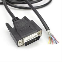Elektronischer 9-Poliger 28AWG Mini-DIN 9-Pin MD9-Pin Stecker PVC/PBT-Isolierung zu Abisoliertem Verzinntem Kabelbaum