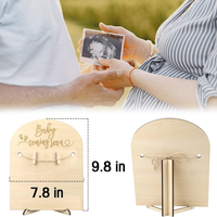 Cadre photo en bois pour échographie de femme enceinte, idéal pour la décoration de bureau de la naissance du bébé - Vente chaude