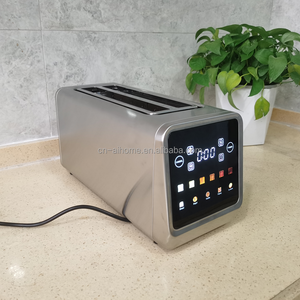 <span class=keywords><strong>Grille</strong></span>-<span class=keywords><strong>pain</strong></span> électrique numérique à écran tactile couleur 1400W pour 4 tranches, chauffage rapide, acier inoxydable, fente extra longue, <span class=keywords><strong>grille</strong></span>-<span class=keywords><strong>pain</strong></span> intelligent - Product Image 6
