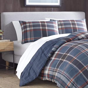 100% Polyester Kiểm Tra Mẫu Duvet Cover Mềm Mại Breathable <span class=keywords><strong>Comforter</strong></span> Gridding Loạt Pillowcase Bộ Đồ Giường - Product Image 4