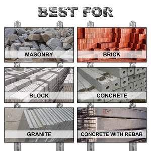 Broca de baixa vibração Operação suave SDS Plus Rodada Haste Martelo De Concreto <span class=keywords><strong>Tile</strong></span> Brick Alvenaria Broca - Product Image 4