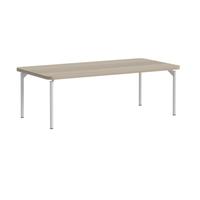 Meubles de bureau, design moderne et simple, bureau en bois, structure en acier, table à thé, espace de réception, table à thé