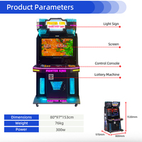 Funspace prix usine jeu vidéo d'arcade rétro à pièces Street 2 joueurs Machine de jeu de combat