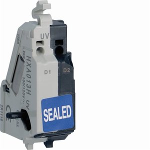 Dispositivo di Protezione da Sottotensione Hager HXA013H 100-120V AC per H3 H3+ X/P160 X/P250 X/P630 Sigillato - Product Image 1