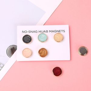 2024 Tùy Chỉnh Không Có Snag Nam Châm Pin Hồi Giáo Khăn Choàng Phụ Kiện Màu Rắn Từ Trâm Khăn Pins - Product Image 4