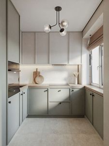 Personnalisation de l'armoire d'îlot rétro, convient aux villas/grands espaces, appareils intégrés, armoires complètes, rangement complet - Product Image 5