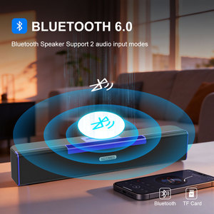 Altavoz Bluetooth Portátil de 10 W con Bajos Adicionales, Altavoz Inalámbrico Recargable con Modo FM, Sonido Estéreo, Chip BT6.0 - Product Image 6
