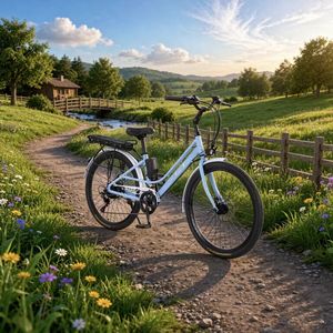 Bicicleta Eléctrica de Montaña con Llantas de 26 Pulgadas, Cuadro de Aluminio, Motor Trasero sin Escobillas de 250W, Batería de Litio de 36V y 10AH - Product Image 5