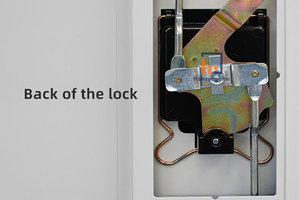 Armoire en acier moderne à 2 portes, autoportante, réglable, verrouillable, pour la maison, le bureau, le salon, l'école, la salle de sport, l'hôpital, la bibliothèque, la chambre à coucher - Product Image 5