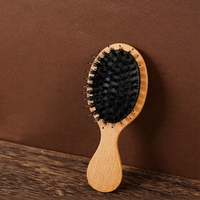 Brosse à cheveux portable à coussin d'air, nouveau style, poils de sanglier mélangés et picots en nylon pour massage du cuir chevelu et démêlage, directement de l'usine