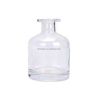 Vente en gros de flacons diffuseurs en verre transparent en forme de cloche de 50 ml, diffuseur d'arômes pour la maison, récipient en verre