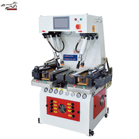 Machine de pose de semelles hydraulique Mustang, type mural, pour la fabrication de chaussures de sport, 220V, Chine